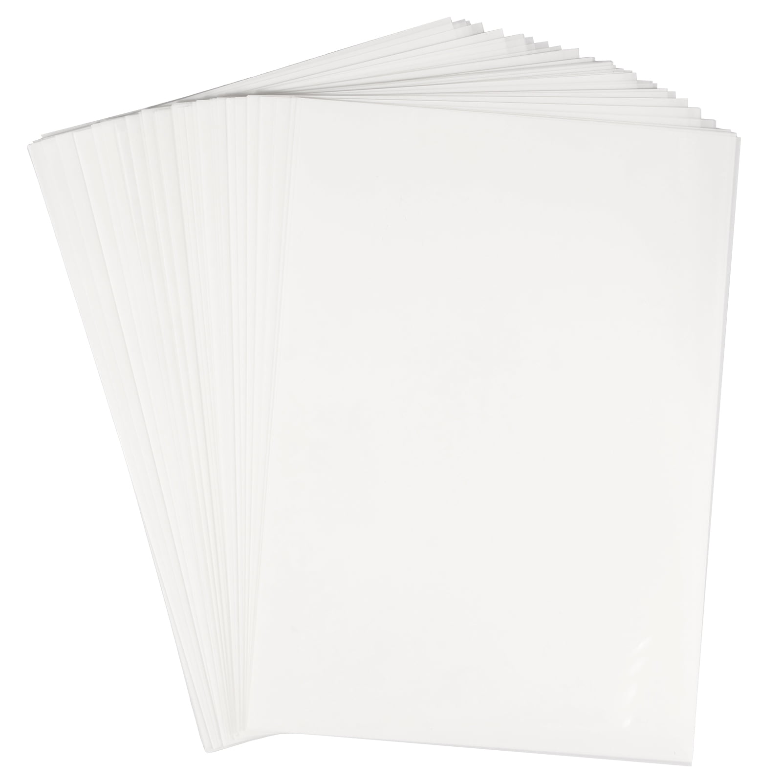 Austok 100Pcs DTF Transfer Film A4 Size PET Transfer Paper Printable PET Film Sheets Clear Transfer Sheets Transfer Paper Printer DTF Printer Paper for DTF Printer DTF Powder T Shirts