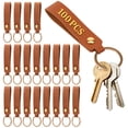 thumbnail image 1 of Austok 100Pcs PU Leather Keychain Blanks Bulk Blanks Keychain Kit with Key Rings DIY Multipurpose Keyring Set for DIY Key Chains Craft, 1 of 9