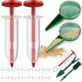 thumbnail image 1 of Austok 16Pcs Mini Sowing Seed Dispenser Sower Manual Handheld Seed Spreader with 2 Transplanting Tools Lightweight Small Seed Planter Reusable Mini Hand Seed Spreader for Garden Grass Carrot, 1 of 11