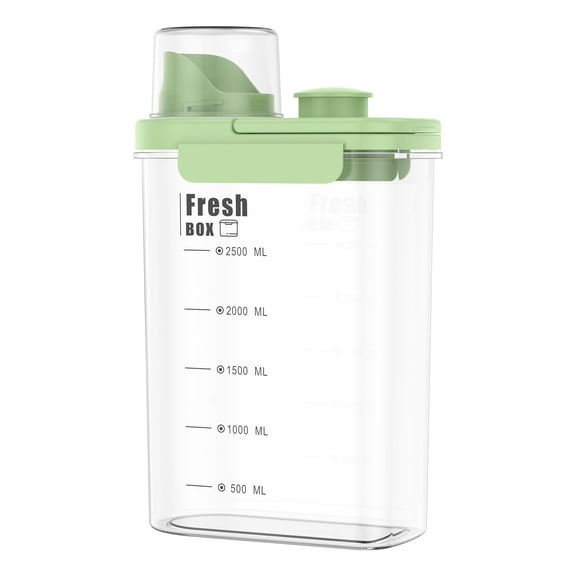 Austok 2.8L Bird Seed Storage Container with Airtight Lid Hidden Handle Seed Dispenser Pet Food Container Are Used to Store Bird Food Chicken Feed (Green)