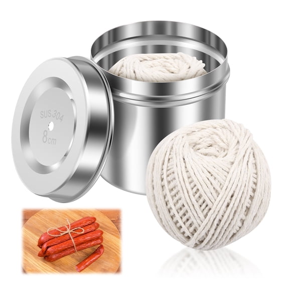 Austok 2 Pcs Cotton String Balls Cooking Strings Garden Twine Kitchen Butchers Twine for Meat Tying Baking Roasting DIY Project Craft Art