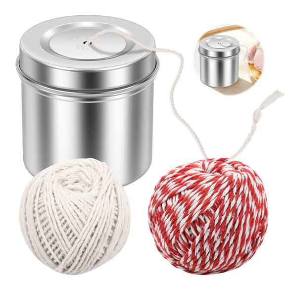 Austok 2 Pcs Cotton String Balls Cooking Strings Garden Twine Kitchen Butchers Twine for Meat Tying Baking Roasting DIY Project Craft Art