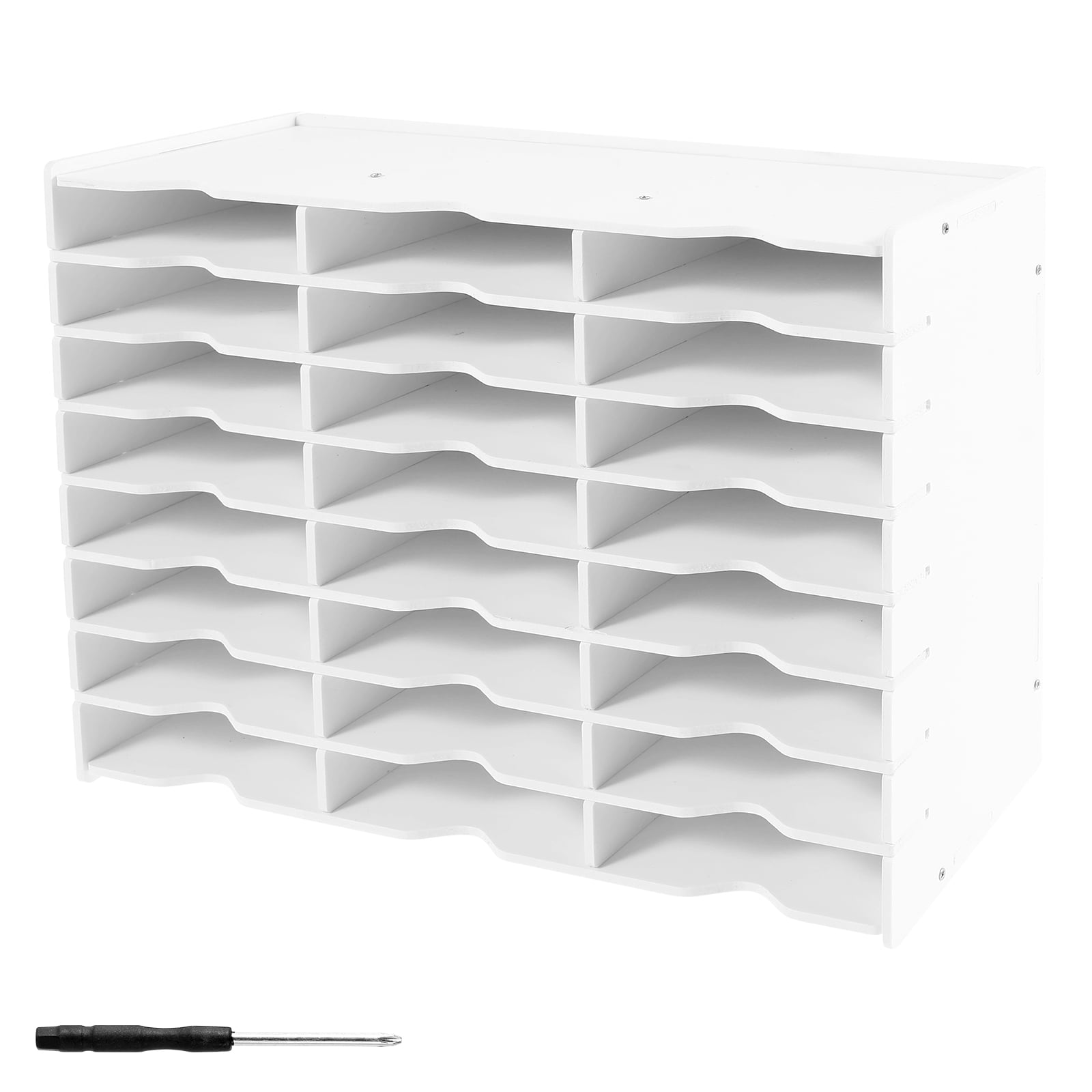 Austok 24 Slots Ink Pad Holder Sturdy Pad Organizer Waterproof Stamp ...