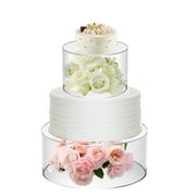 3-Tier Metal Display Stands For Desserts – Black & White Cake Risers For Wedding, Party, Buffet Table