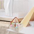 thumbnail image 1 of Austok 2Pcs Baby Diaper Caddy with Dividers Portable Felt Diaper Caddy Organizer with Handle Practical Baby Diaper Basket Diaper Organizer Nursery Organizer Caddy for Home Car, 1 of 5