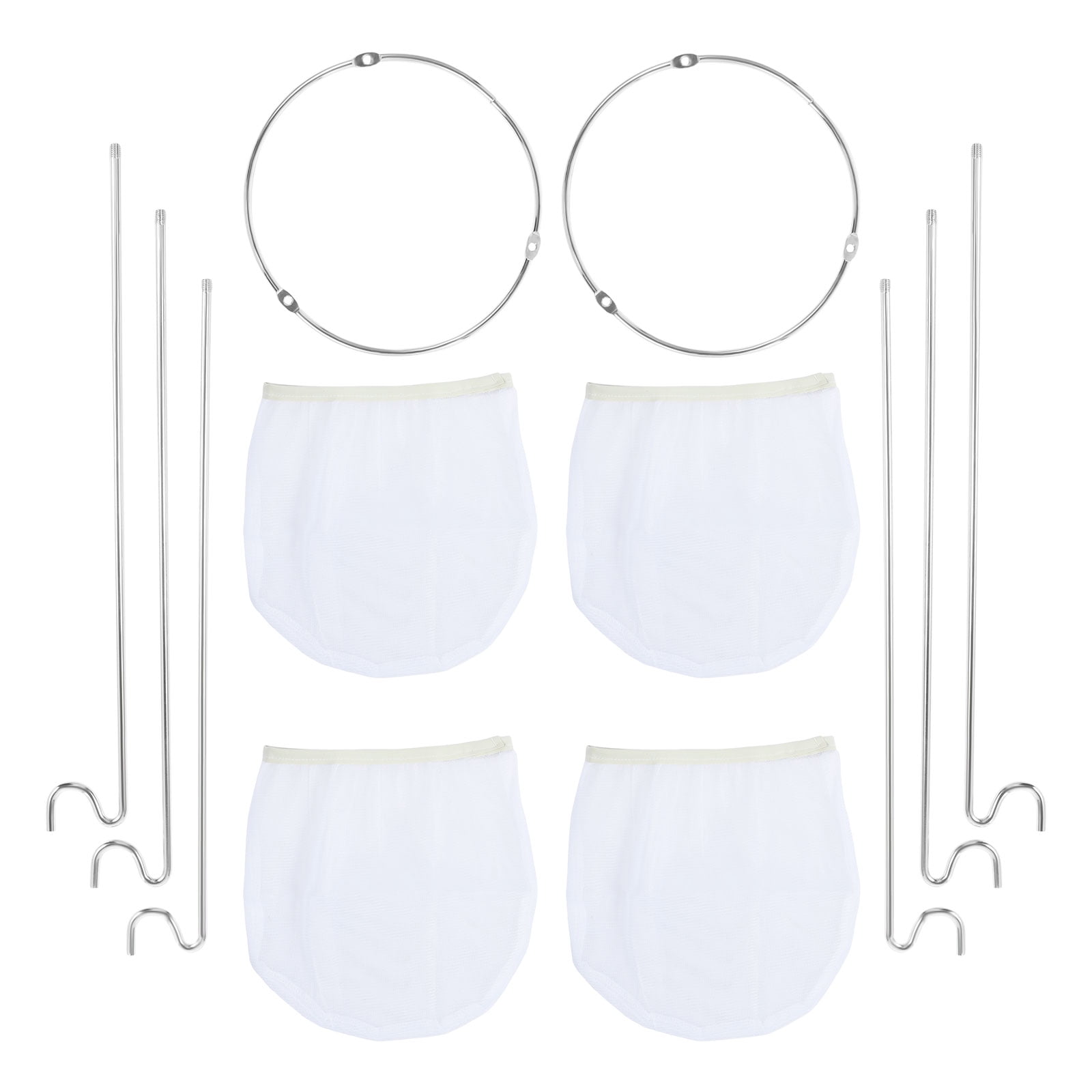 Passoire à Confiture En Acier Inoxydable Avec Sac Et 3 Pieds Crochet - Pour Jus, Bouillon, Yaourt, Vinaigre Maison - Facile à Installer - 14