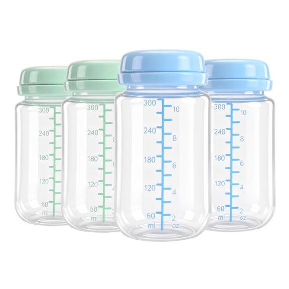 Milk Storage Containers for Baby Feeding in Assorted Colors and Sizes
