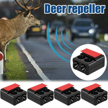 Austok 4Pcs Deer Warning Whistles Device Physical Ultrasonic Mini Car Deer Repelling Whistles Waterproof Animal Alert Device for Truck Motorcycle