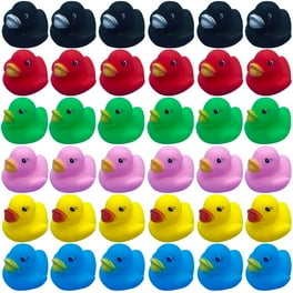 Mini Rubber Duck Set 50 Pack Float and Squeak Yellow Bath Toys for Kids Walmart