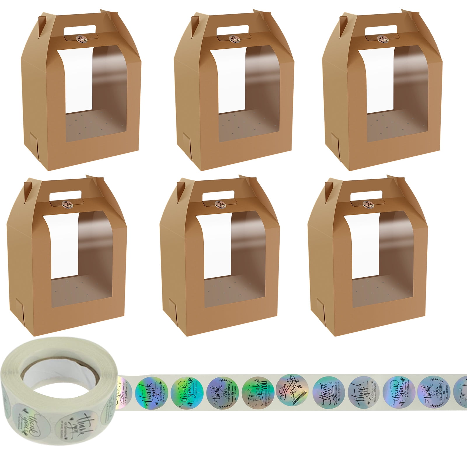 Austok 6Pcs Cake Pop Holder Boxes 18 Holes Reusable Cake Pop Display