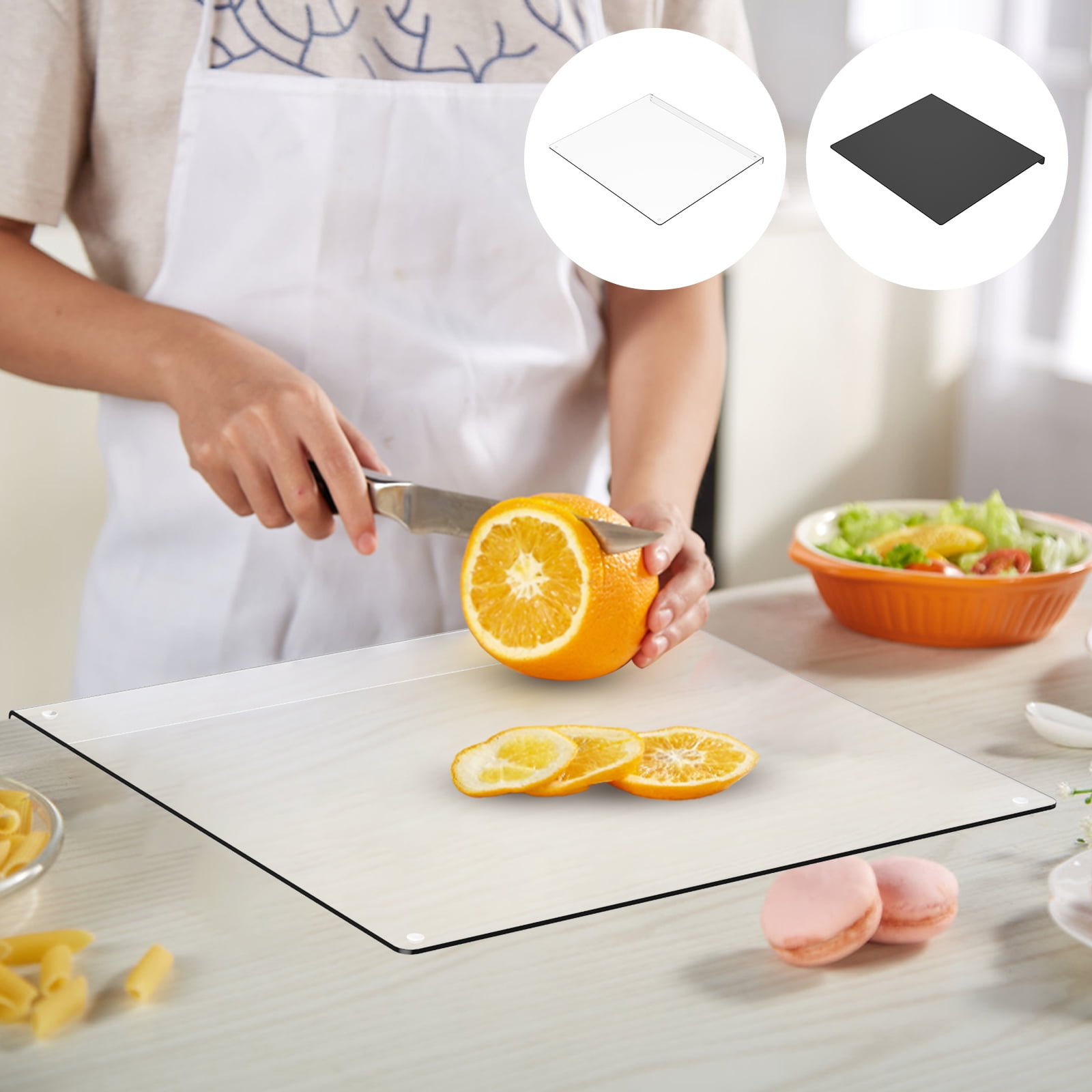 Acrylic cutting board with cheap lip