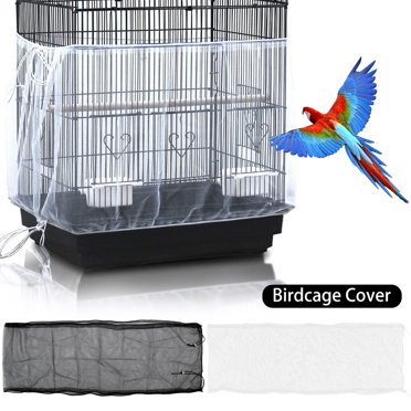 Happyyami 2pcs Cage Cover Skirt Durable Birdcage Guard Easy