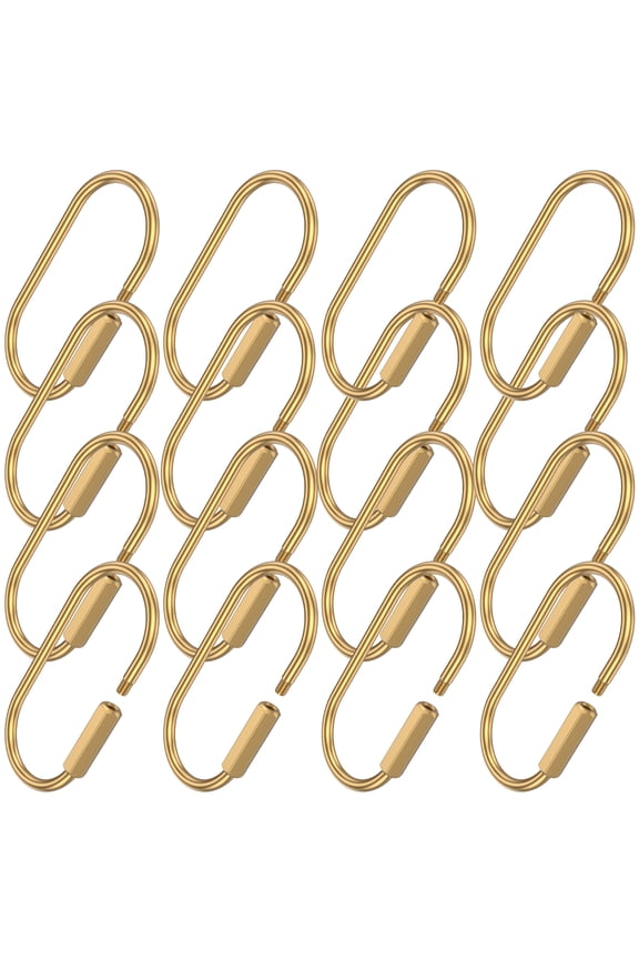 Brass Key Ring Bulk Gold Key Chain Organizer Holder for Men Women with Secure Screw Locking Cute Purse Bag Charm for Handbag Small Carabiner Clip for Dog Leash Pet Tag