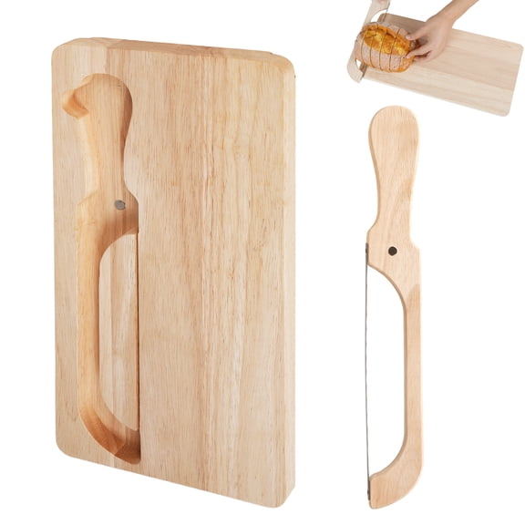 Austok Bread Knife and Cutting Board Set Stainless Steel Slicing Tool for Homemade Bread Multipurpose Loaf Slicing Gadget Kitchen Tool for Kitchen Bakers Restaurants
