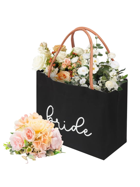 Canvas Tote Bag Bride Tote Bag Bride to be Present for Engagement Wedding Bachelorette Party Honeymoon Beach Travel