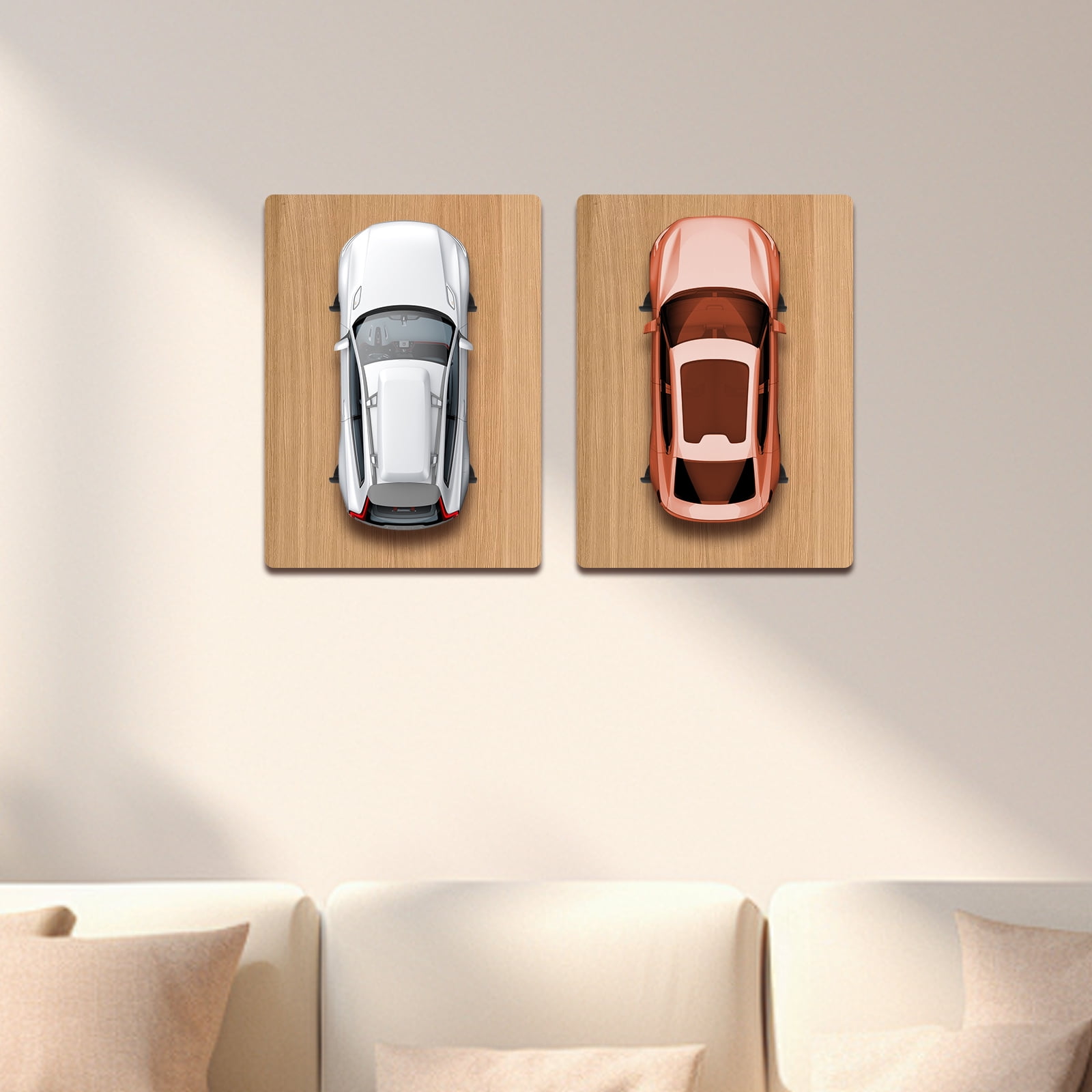 Austok Car Display Wall Mount Firm Display Cars by Wheels on Wall ...