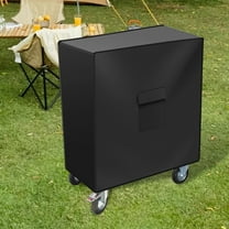 Austok Cooler Cart Cover,420D Waterproof Cooler Cart Cover Fits for Most 80-100 Quart Cooler Carts, Patio Ice Chest Protective Covers, Outdoor Beverage Cart,37″L x 20″W x 36″H(1Pcs)