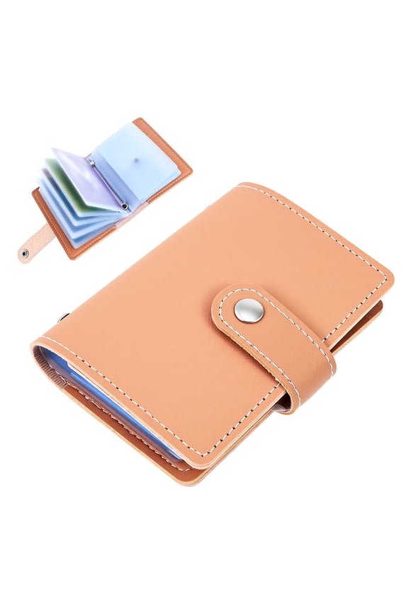 Credit Card Holder, PU Leather Business Card Organizer with 26 Card Slots, Credit Card Case for Managing Your Different Cards and Important Documents to Prevent Loss or Damage