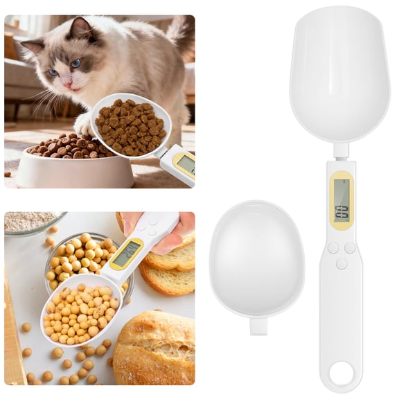Austok Digital Spoon Scale Electronic Measuring Spoon with 2 Replaceable Spoons Food Coffee Weigh Scale 500g/0.1g High Precision for Home Kitchen with LCD Display