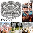 thumbnail image 1 of Austok Disco Ball Balloons,6 Pack,22 Inch 4D Large Mirror Metallic Balloons for Disco Dance Party Supplies Birthday Party Wedding Baby Shower, 1 of 6