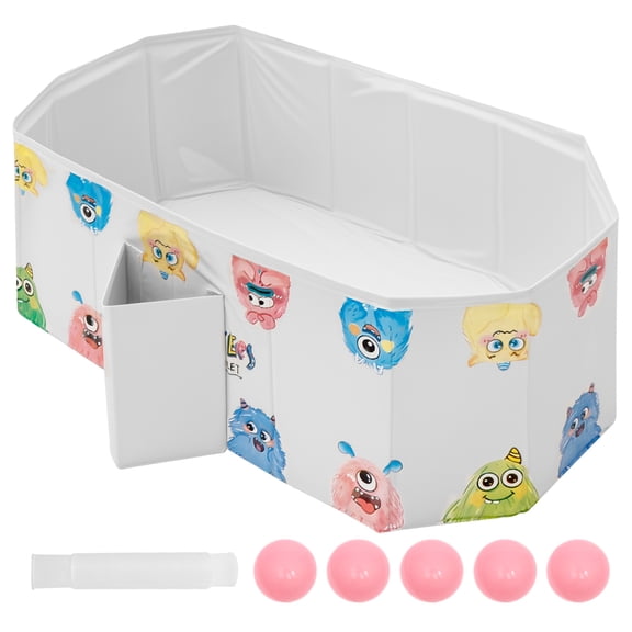 Austok Foldable Bathtub for Children Multifunctional Portable Bath Tub Large Toddler Bath for Age 0-8 All in One Design with Drain Plug