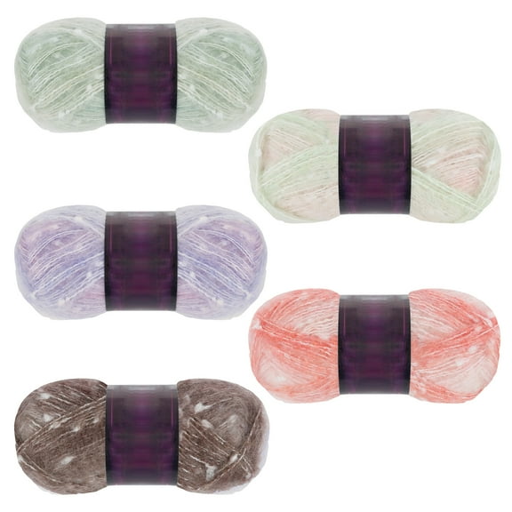 Austok Glow Yarn Creative Luminous Yarn for Crocheting and Knitting Soft Glow Crochet Yarn Breathable Reflective Yarn for DIY Hats Scarves Gloves Dolls Crafts