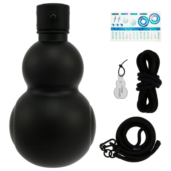 Austok Gourd Water Bottle 900ml Gourd Sports Water Bottle Leakpoof Gourd Style Water Bottle Portable Travel Water Bottle Chinese Retro Inspired Gourd Bottle for Daily Drinking Use