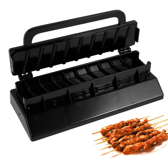 Austok Kebab Maker Professional Plastic Kebab Maker Press Non Stick Manual Kebab Mould Barbecue Skewer Kebab Maker Machine for Turkish Kebab Outdoor BBQ Camping Picnics