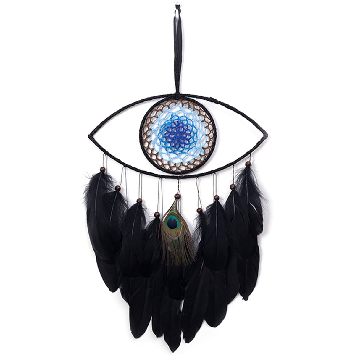 Austok Large Evil Eye Dream Catcher, Black Dream Catchers for Bedroom ...