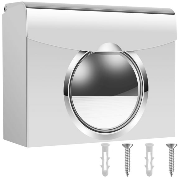 Austok Paper Towel Dispenser Wall Mounted Toilet Paper Holder Stainless Steel Tissue Holder Large Capacity Hand Towel Dispenser Commercial Paper Tissue Dispenser for Hotel