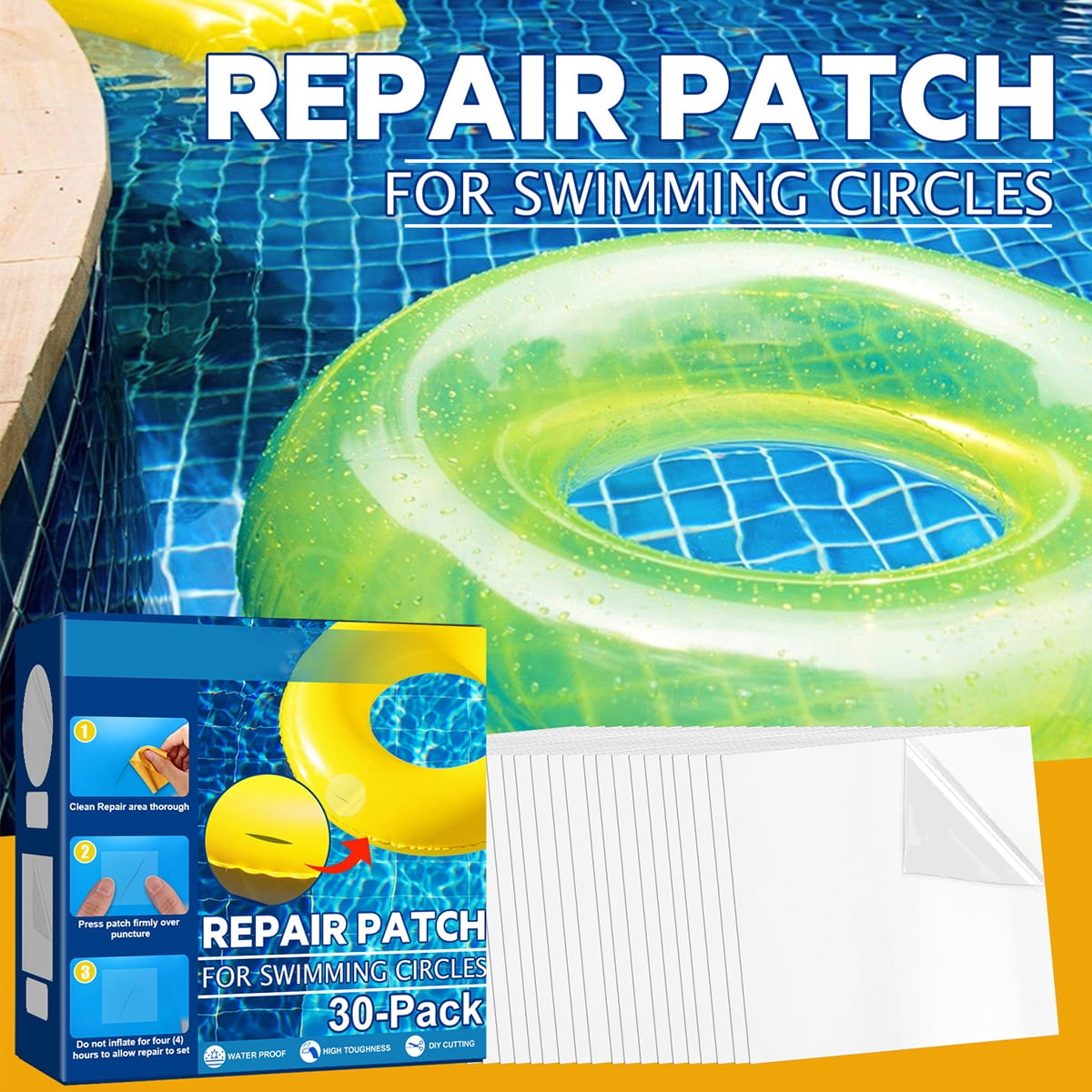 Austok Pool Patch, Pool Repair Patches, Repair Patches SelfAdhesive