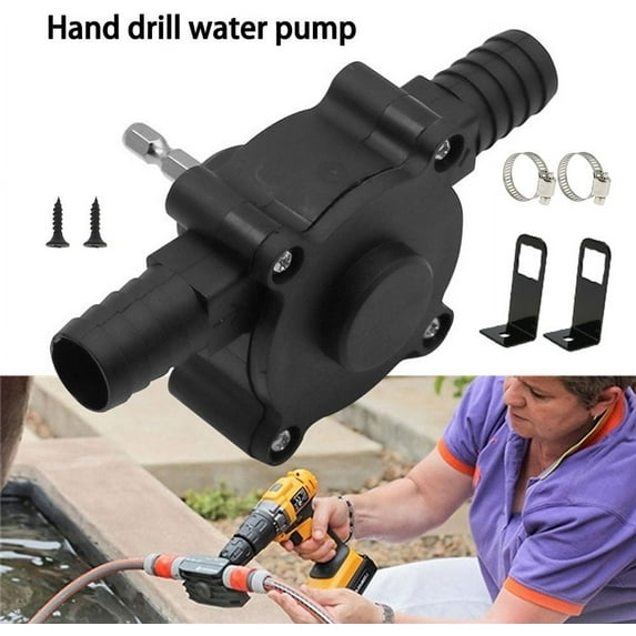 Austok Electric Drill Pump,Hand Well Pump Electric Water Pump Self Priming Water Transfer Pump - Small Water Pump Household Electric Well Hand Pump Drill for Water Electric Drill