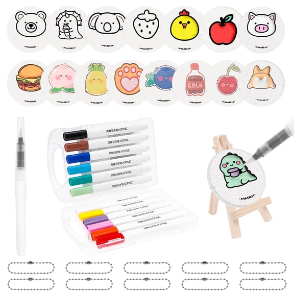 Austok Puffy Paint Kit 65/41Pcs Foam Texture Painting Kit 3D Drawing Set DIY Art Supplies 40/16 Pcs Foam Texture Paper 12 Colors Acrylic Marker Pen for Kid