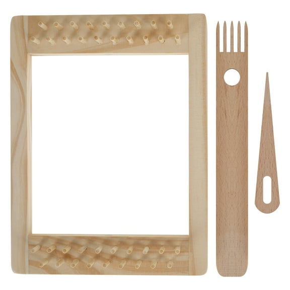 Austok Weaving Loom Kit Stable Construction Tapestry Weaving Machine Flexible Operating Crypto Loom for Variety Wire Knitting Machine Suitable for Children