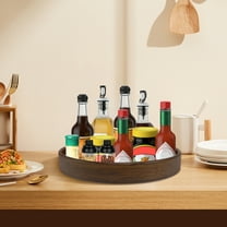 Austok Wood Lazy Susan Organizer Round Lazy Susan Turntable Rotatable Lazy Susan Turntable Organizer Practical Kitchen Turntable Organizer for Centerpiece Table Spices Pantry