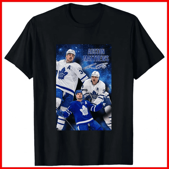Auston Matthews Hockey Player Graphic Sport Fan Tribute Unisex T-shirt V18695, up to size 5XL