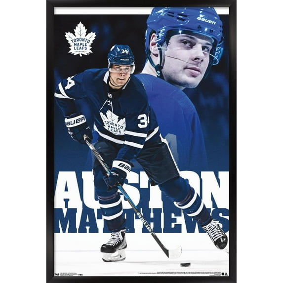 Auston Matthews Toronto Maple Leafs 35.75'' x 24.25'' Framed Team Player Poster