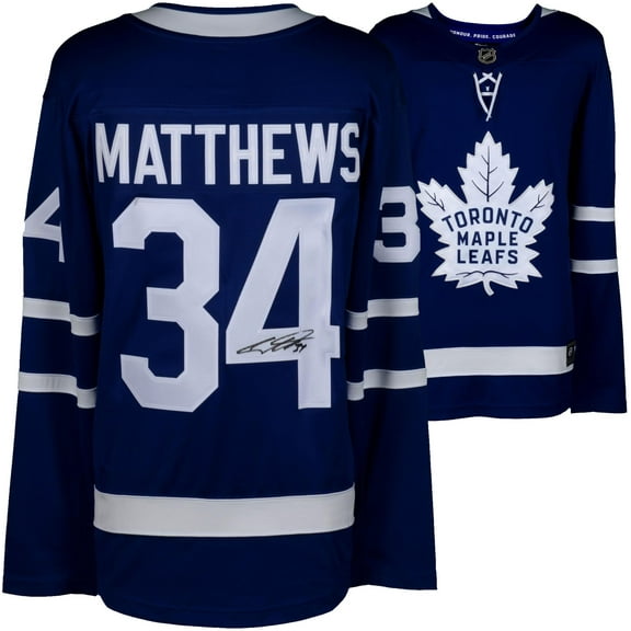 Auston Matthews Toronto Maple Leafs Autographed Blue Fanatics Breakaway Jersey - Fanatics Authentic Certified