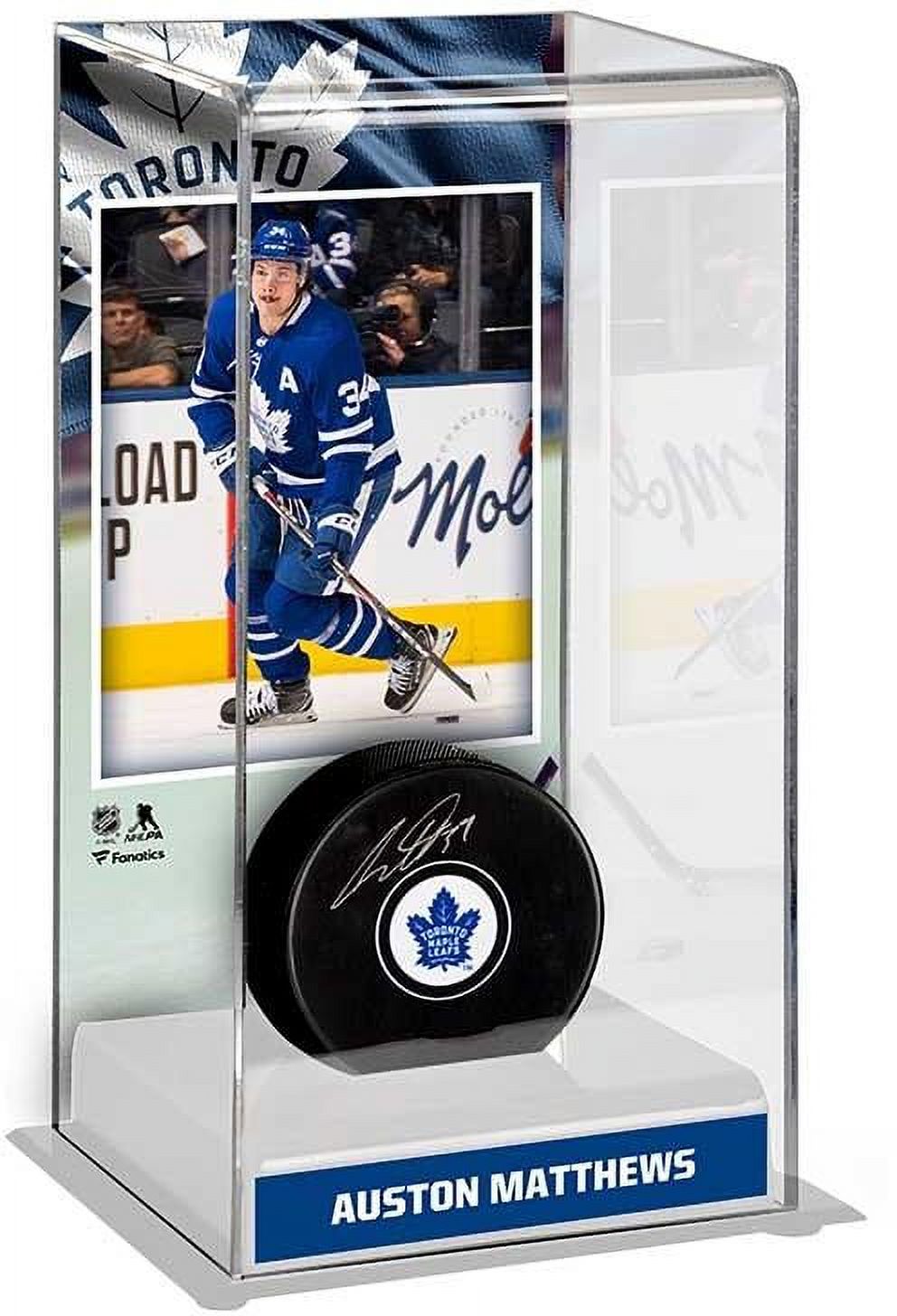 Auston Matthews Toronto Maple Leafs Autographed Puck with Deluxe Tall Hockey Puck Case - eBay Exclusive - Fanatics Authentic Certified - image 1 of 2