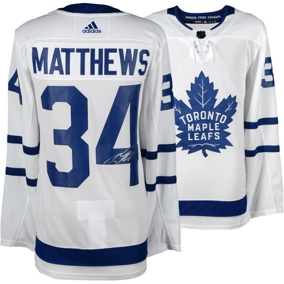 Auston Matthews Toronto Maple Leafs Autographed White Adidas Authentic Jersey - Fanatics Authentic Certified