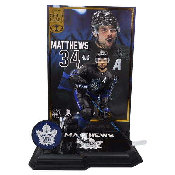 Auston Matthews w/Third Jersey (NHL: Toronto Maple Leafs) Gold Label 7" Figure McFarlane's SportsPicks #4G