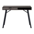 thumbnail image 1 of Auston Modern Gray Engineered Wood Grain Finish Desk with Drawer, 1 of 13
