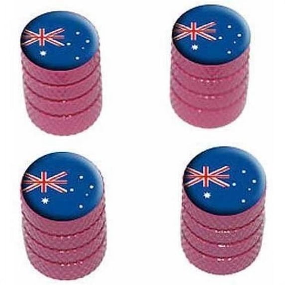 Austrailia Australian Flag Tire Rim Wheel Aluminum Valve Stem Caps, Multiple Colors