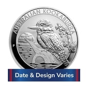 Australia $1 1-oz Silver Kookaburra GEM BU Random Year