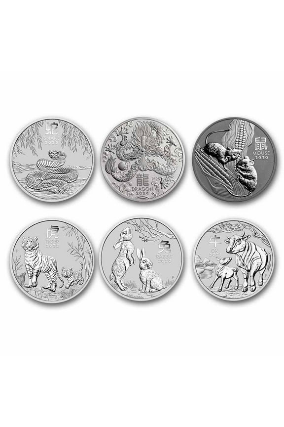 Australia 1 oz Silver Lunar Series III (Random Year)