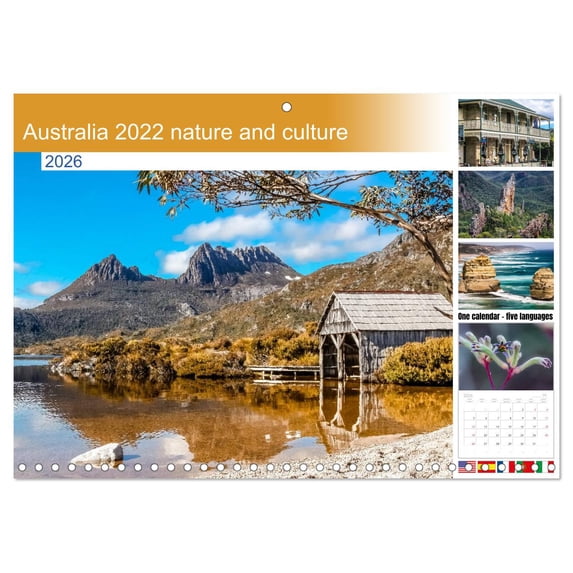 Australia 2022 nature and culture (Monthly Wall Calendar 2026 11.7 x 16.5 (open)), CALVENDO 14 Month Calendar
