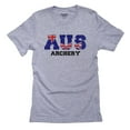 thumbnail image 1 of Australia Archery - Olympic Games - Rio - Flag Men's Grey T-Shirt, 1 of 2