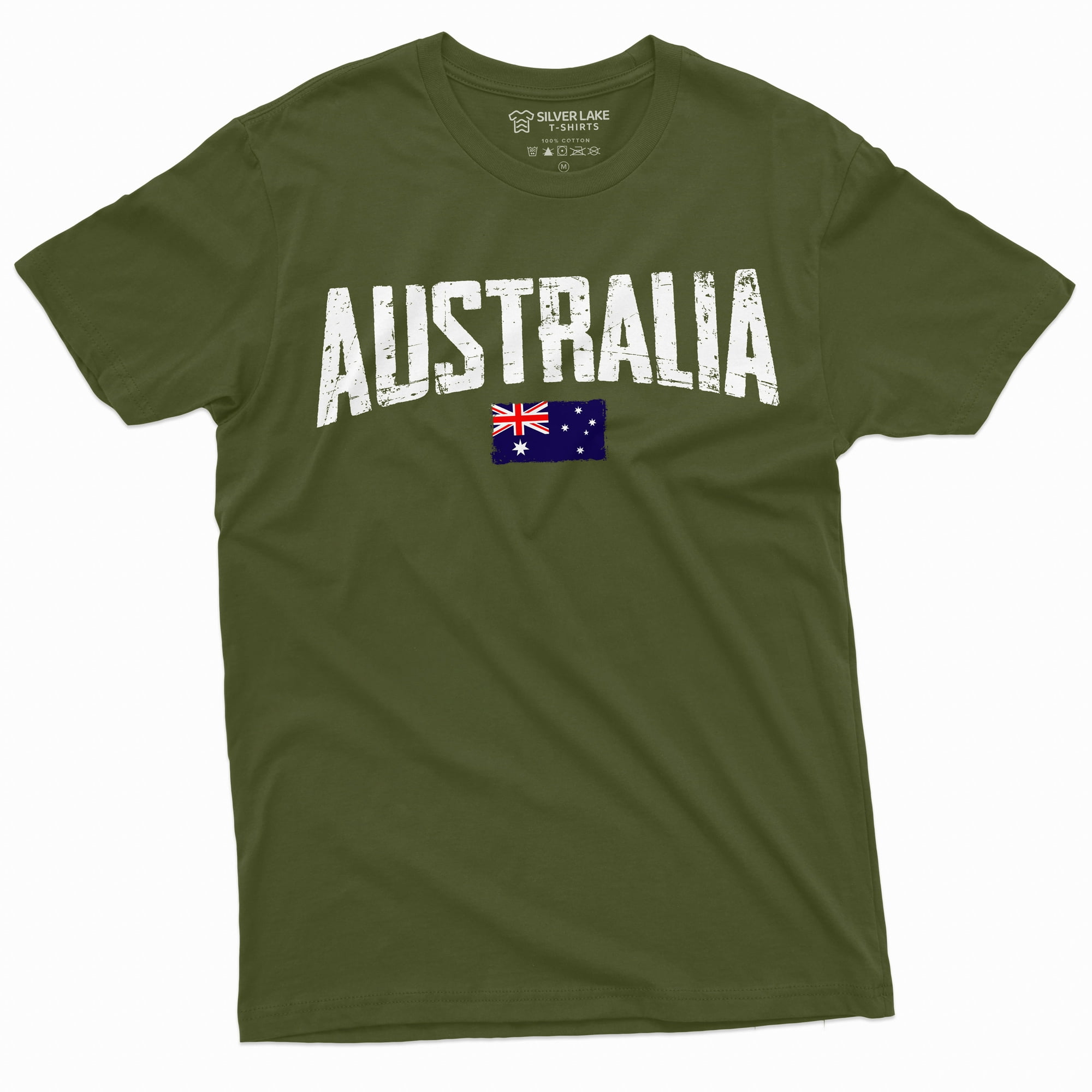 slave Artifact Tøm skraldespanden Australia Aussie T-Shirt Oz Flag Patriotic Nationality Tshirt Mens Tee  (3X-Large Military Green) - Walmart.com