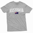 thumbnail image 1 of Australia Aussie T-Shirt Oz Flag Patriotic Nationality Tshirt Mens Tee (Small Grey), 1 of 6
