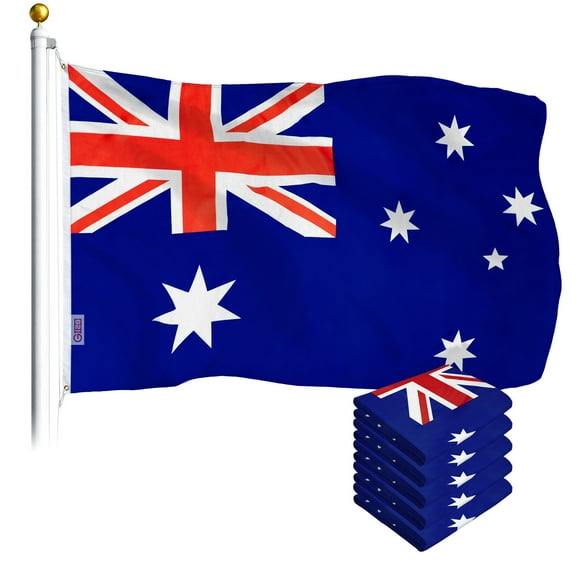 Australia Australian Flag 3x5FT 5-Pack Printed Polyester By G128